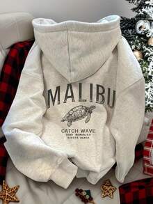 Sudadera casual con capucha y estampado de lema para mujer LOVE JOYY, ideal para graduación, maestros y vuelta al colegio en otoño