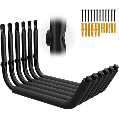 Kayak Storage Racks Garage Hangers Wall Hooks For Canoe Ladder Bicycle Folding Chairs Surfboard Snowboard Hose And Tools Indoor Outdoor