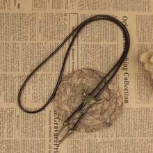 1pc Vintage Bolo Tie Necklace, European & American Style Bolo Cord Necklace, Butterfly Design Long Necklace - Gold - View 13