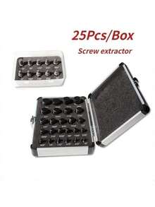 25Pcs Screw Extractor Set Hex Head Multi-Spline Easy Out Bolt Extractor Set For Removing Stripped Rounded Damaged Broken Screws & Bolts - 預設 - 查看 9