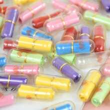 105pcs/Set Message Capsules Heart Pill With Roll Paper Blank Notes Clear Wish Bottle Capsule Emoticon Smile Pills Wedding Valentine's Day Gifts Holiday Message Ceremony Supplies - Multicolor - View 5