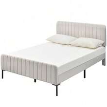 Bed Bases & Foundations - Gray+Beige + Linen-1 - View 7