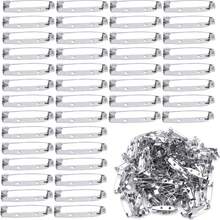 100 Pieces Of Silver Brooch Pin Fasteners, Strip Pins - Suitable For Badges, DIY Projects, Sewing, Party, Wedding Name Tags, And Clothing Accessory Fixation - Multicolor - View 1
