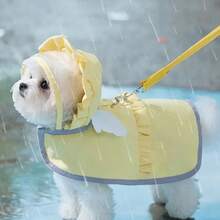 Pet Dog Angel Raincoat Summer Rain Waterproof Dog Clothes Small Dogs Out Cape Style Poncho Supplies Dog Accessories Pet Clothes - Multicolor - View 8