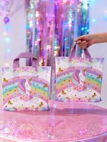 25/50 Túi Quà Kỳ Lân Cầu Vồng Lớn, Túi Quà Tặng Đa Năng, Túi Túi Quà Tặng Tiệc Tặng, Túi Mua Sắm, Túi Sinh Nhật Kỳ Lân, Quà Nhồi Sinh Nhật, Đồ Dùng Tiệc Sinh Nhật, Quà Sinh Nhật, Túi Mang Theo Hàng Ngày, Trang Trí Tiệc Kỳ Lân, Thích Hợp Cho Tiệc Tụng, Quà Sinh Nhật, Quà Cưới, Tiệc Cô Dâu, Tiệc Bé Gái, Tiệc Tiết Lộ Giới Tính, Ramadan - Nhiều màu - Xem 6