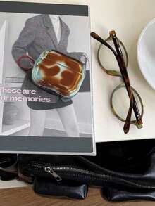 Ins Style Simple Blue & Brown Gradient 4/ Pro 3/ 2 Wireless Bluetooth Earphone Soft Protective Case, Suitable For Women - Multicolor - View 10