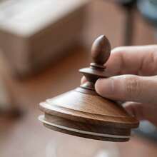 Black Walnut Lid Coffee Bean Storage Canister, Glass Storage Jar With Wooden Lid, Airtight, Moisture-Proof, Sealed Storage Jar, High Borosilicate Glass Jar, Kitchen Storage Canister, Food Storage Jar, Suitable For Coffee Beans, Peanuts, Soybeans, Mung Beans, Brown Sugar, Storage - Multicolor - View 6