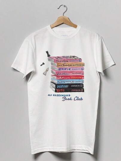 Ali Hazelwood Books Collection T-Shirt _ 100% Cotton Tee