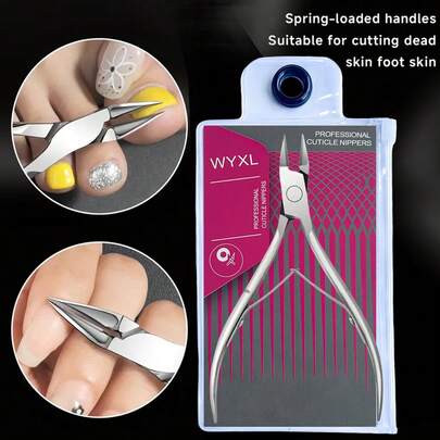 新款直柄指甲钳，普通手柄 - 适用于厚指甲、硬指甲，可用作修甲刀、珠宝拆卸工具和链条剪，符合人体工程学的多功能脚钳，非常适合作为万圣节、圣诞节、感恩节礼物，并附赠精美礼品袋