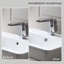 10pcs Stainless Steel Sink Overflow Cover, Decorative Sink Drain Cover With Knob, Leak-Proof And Easy To Install Bathroom And Kitchen Sink Overflow Plug, Modern Sink Accessories Bathroom Accessories Bathroom Tools - Multicolor - View 9