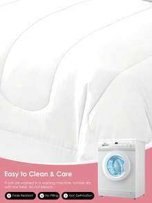 1pc Quilted Comforter, Cloud-Like Comfortable Down Alternative Comforter Suitable For All Sizes (Twin, Full, Queen, King), All Season, Machine Washable, Oeko-Tex Certified, White