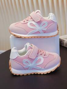 女童休闲运动鞋，2025 年春季新品，儿童软底防滑品牌 - 粉色 - 查看 9