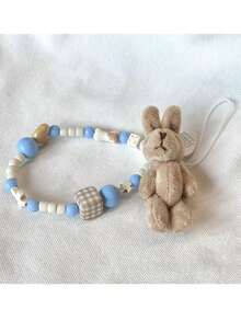 1 件珍珠熊吊饰手机挂绳，全新可爱手工腕带 DIY 配件 - 彩色 - 查看 5