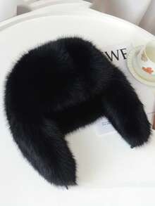 Unisex Winter Fuzzy Trapper Hat Fluffy Furry Plush Faux Fur Hat Earflap Hat Windproof For Cold Weather Warm Hat,Suitable For Hiking, Skiing & Daily Wear,Christmas Party Gift. Winter Gear - Multicolor - View 13