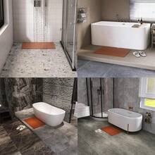 Teak Wood, Teak Wood Bath Mat, Wooden Shower Mat, Bathtub Mat, Non-Slip Rubber Feet, Roll-Up, Indoor, Bathroom, Shower, Spa, Sauna, 70x50cm - 1 - View 6