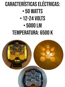 LED Reverse Light With Amber Outline 12/24v 2 Pieces - Amber - View 5