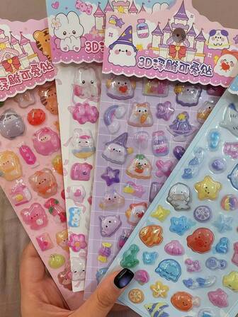Cartoon Sticker Roll/ Cute Cinnamoroll My Melody Kuromi Reward Sticker Student Handbook Gift Sticker WholesaleDecorations - Gifts. The Perfect Choice For Home Room Decoration, Party Decoration, Birthday Gifts, And Various Festival Presents, Fashionable.