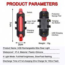 1 件 12 LED 超亮自行车前灯，带 USB 充电、数字显示、140dB 大声喇叭、自行车警示灯 - 黑色 - 查看 9