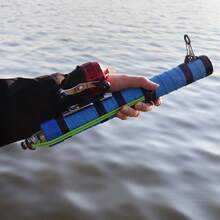 1 Set Outdoor Fishing Slingshot Rod + Reel Combo, Portable Bait Launcher Equipment, Fishing Rod And Reel Combo For Fishing Enthusiasts - Blue - View 4