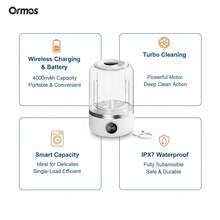 Underwear Washing Machine, Upgraded Mini Portable Washing Machine, Rechargeable Underwear Washing Machine, Deep Cleaning For Small Clothes, Suitable For Use In Apartments, Dormitories, Campers, Travel And Hotels.(White) - 白色 - 查看 5