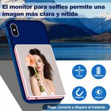 Monitor Selfie para Vlog  Calidad de Cámara Trasera  Kit de Video para Redes Sociales  Accesorio para Creadores de Contenido  Para iOS y Android Portátil para Viajes - Rosa - Ver 5