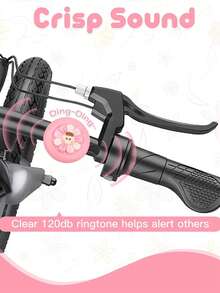 Aluminum Bicycle Bell, Crisp And Loud Sound, Flower Bicycle Bell Warning Bell, Suitable For Bicycle, Scooter - Multicolor - View 4