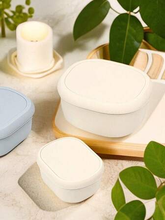 1pc Silicone Airtight Food Storage Container, Microwave Friendly Meal Prep Bento Box With Lid, Thicken Seal Lunch Box For School/Work,School Supplies