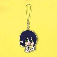Set de 5 llaveros acrílicos con personajes de anime, adecuados para accesorios de teléfono y decoración de llaves de coche - Multicolor - Ver 5