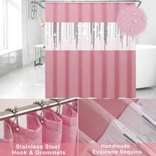 YESagoodShop Bathroom Set Black Trash Can  9 Piece Decor Toothbrush Holder Cup Lotion Dispenser Tray Soap Dish Toilet Brush Qtip 1763699629789 - 浴室套裝+浴簾 - 查看 5