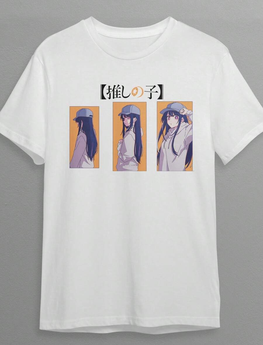 Hoshino Ai - Oshi No Ko 2 Anime Shirt Uni T-Shirt Sweahirt Hoodie Shirt Man Woman Vintage Shirt Fan Gift Shirt S912 - White - View 1