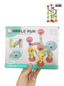 1pc/Lot Random Color Trajectory Ball Sliding Blocks, 3d Puzzle Building Blocks, Great For Christmas/Halloween/, Creative/Novelty Toys And Stress Relief Toys,Marble Run,Marbles,Educational Toys,Kids Tunnel,Fun Run,Ball Puzzle,Marble Run,Marbles,Ball - Orbital ball building blocks - View 14