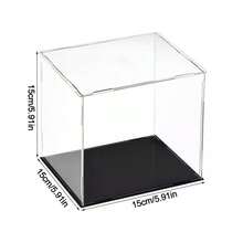 Acrylic Display Case Clear Dustproof Protection Collectibles Cube Display Box P - White - View 12