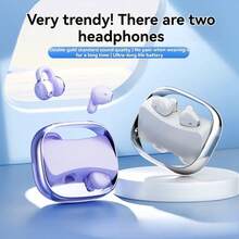 2pcs Earphones, In-Ear + Clip-On Style, Suitable For All, Daily Versatile Appearance, Fashionable Design, Type-C Charging Compatible With Multiple Devices, Extra-Long Battery Life, - Available In Multiple Colors - View 4