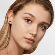 ZDE Women Flat Back Ball Stud Earrings Titanium Hypoallergenic Earrings Stud For Sensitive Ears Simple Classic 3mm-5mm Flat Stud Earring Perfect For Helix Tragus Cartilage Earlobe,6MM,Black - Đen - Xem 8