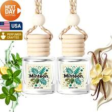 Osmore Birthday Gift, Gift For Friends, Car Air Hanging Fragrance Oil Diffuser, Car Air Freshener Diffuser For Essential Oils Scents Fragrance Aromatherapy Automobile Diffuser, Long Lasting Car Diffuser2-3Pack,Car Air Freshener Vanilla - 2pack-mint - View 10