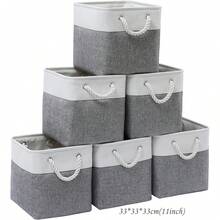 11 x 11 立方体收纳盒，布艺收纳篮，礼品收纳盒，空立方体整理盒，布艺收纳篮 - 彩色 - 查看 10