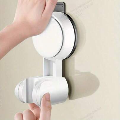 1 Stück verstellbarer Duschkopfhalter mit Saugnapf, ohne Bohren, Wandhalterung, Badezimmer Zubehör