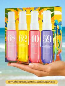 1 sticlă/4 sticle 40 ml ediție limitată parfum brazilian - odorizant de cameră cu aromă florală de vanilie și cocos de lungă durată, vine cu cutie cadou | Cadoul ideal pentru casă, întâlniri, călătorii - Diverse parfumuri tip C - Vizualizare 14