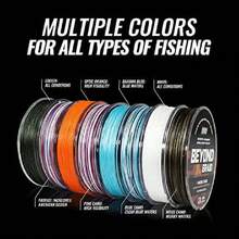 Braided Fishing Line -Super Strong - Abrasion Resistant - No Stretch -Blue Camo, Moss Camo, White, Green, Pink, Blue, 4 Strand 8 Strand,31254162 - 紅木色 - 查看 2