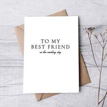 "To My Best Friend" ON HER Wedding Day Card | Wedding Day Card | To My Best Friend | Wedding Card - Multicolor - View 2