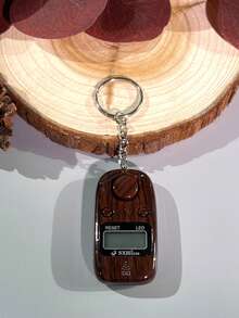 Portable Keychain Electronic Counter, Hundred Reminder With Light, LED Light Wooden Grain Counter, Convenient To Use, Suitable For Prayer Counting, Warehouse Counting, People Counting, Etc. - Multicolor - View 16