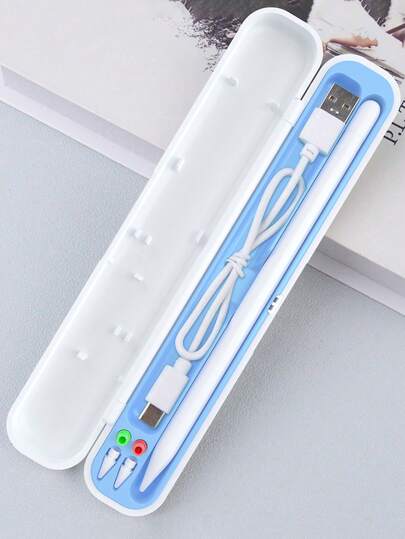 (Empty Holder Box Only, No Accessories) Apple Pencil 1st/2nd Gen Holder Case Compatible With Apple IPad Tablet, Accessory Tip Adapter Storage Box