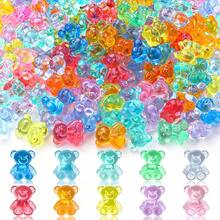 30个迷你树脂熊摆件 - 可爱动物装饰，适用于花瓶/玻璃容器填充、汽车内饰、家居装饰、DIY工艺品和主题派对礼品（颜色随机） - 彩色 - 查看 8