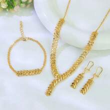 1 Set Dubai Vintage Wedding Jewelry Set 21k Gold Plated Arabic Muslim Punk Hip Hop Necklace Middle Eastern Women Jewelrys - Jewelry Set - View 13