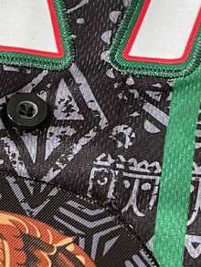 Men's 7 Black Baseball Jersey Casual Short Sleeved Embroidered And Stitching V-Neck Button T-Shirt Party Sports Top