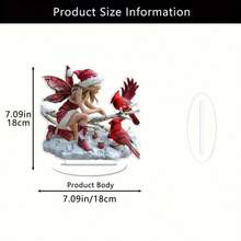 传统圣诞场景亚克力标牌 - 适合家庭、办公室和咖啡厅的桌面耶稣降生装饰 - 耐候波西米亚风格节日装饰品 - 独特的礼物创意 - 彩色 - 查看 4