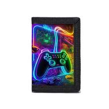 Multifunctional Tri-Fold Wallet, Durable Fabric Wallet, Can Hold Credit Cards, ID And Cash, Cute & Fashionable, With Coin Pouch And ID Window, Printed With Game Patterns, Suitable For Boys - Wallet Game - View 13