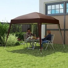 Outsunny Replacement Roof For 3x3 Gazebo, Waterproof And Winter-Resistant Gazebo Roof For Folding Gazebo, Storm-Resistant Replacement Cover With Single Canopy Roof For Garden Gazebo, On-Site Cafe - 1 - View 5