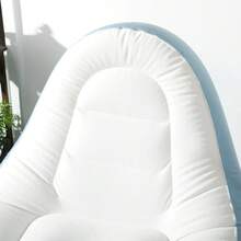 Outsunny Inflatable Sofa With Footrest And Cup Holder, Air Sofa For Camping And Home, White, 125x100x87cm - 1 - View 3