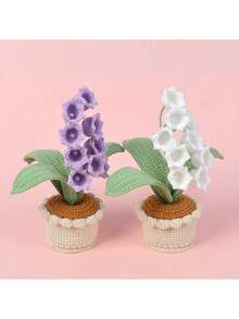 DIY钩编情人节礼物，DIY仿真花束，手工编织郁金香花束，玫瑰，仿真花，桌面装饰，墙面装饰，人造花，适合作为生日礼物、周年纪念礼物、母亲节礼物、圣诞礼物、活动和家居装饰，情人节礼物 - 彩色 - 查看 11